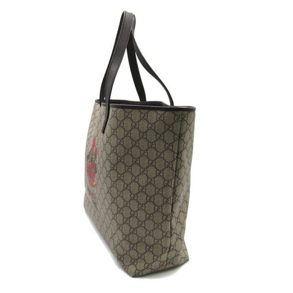 Gucci Heart Tattoo GG Plus Tote Bag canvas brown - Picture 3 of 10